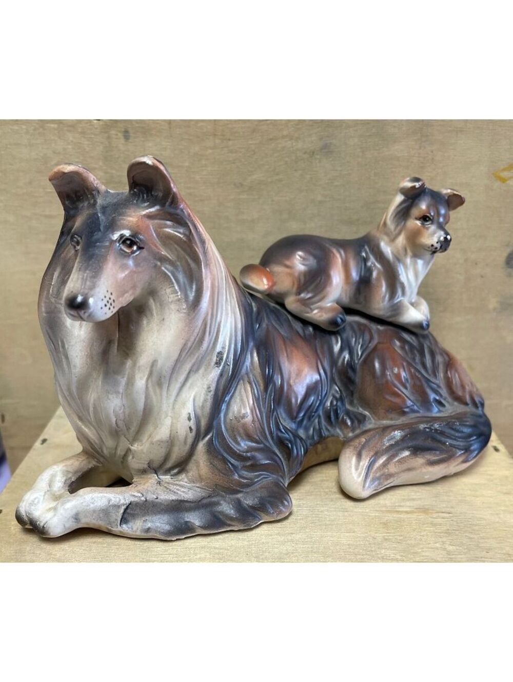 Napco Japan Mother Collie and her Pup